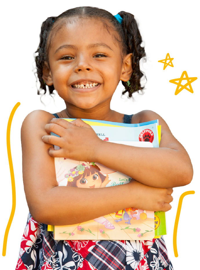 Young Girl Holding a Book